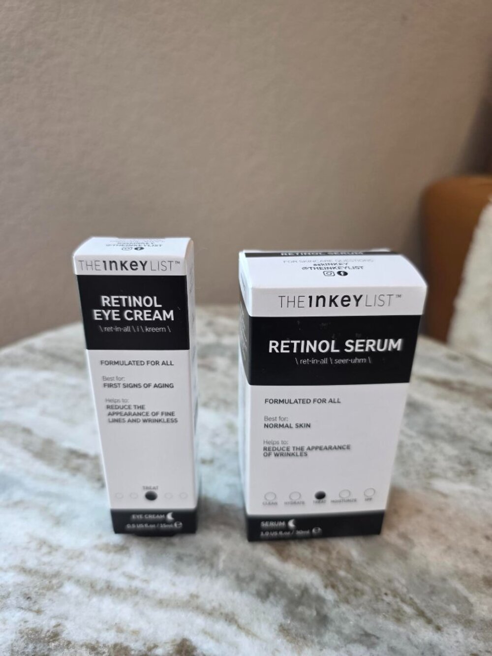 The Inkey List Retinol Face & Eye Treatment Bundle NEW